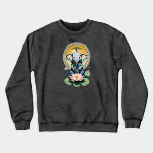 Ganesh Lotus Blossom Mandala Crewneck Sweatshirt